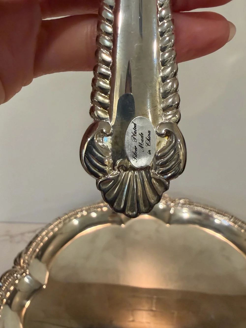 Vintage Silver Plated Pedestal Cake Stand w/ Server by Royal Gallery of Silver